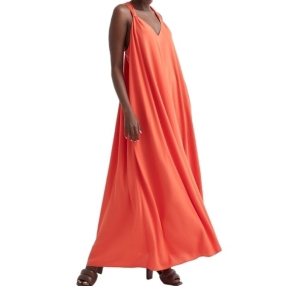 Host Pick! NWOT RW&CO Maxi Sleeveless Racerback Pleated Dress - Picture 1 of 10